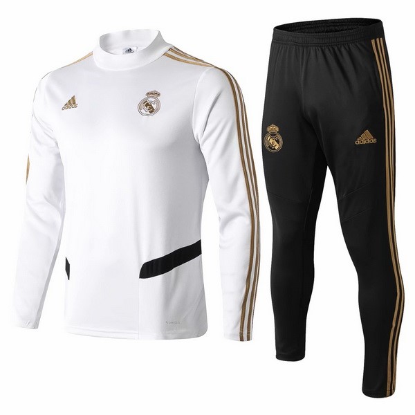 Chandal Niños Real Madrid 2019-20 Blanco Negro Amarillo